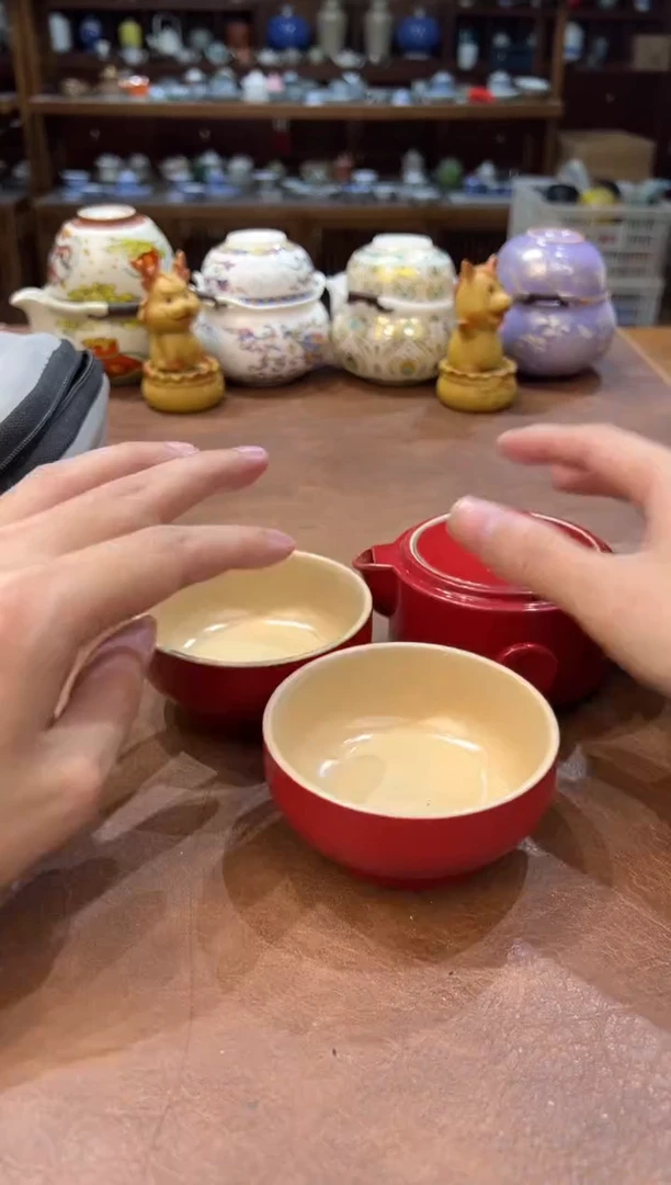 真的很便宜会开片的旅行茶具1
