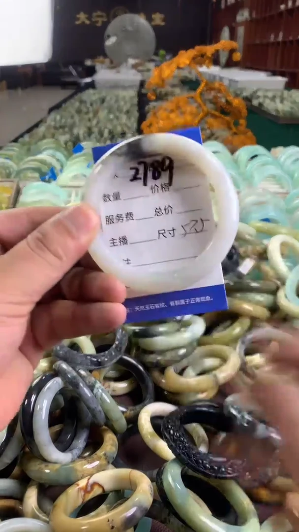 未镶嵌蛇纹石玉手镯2789