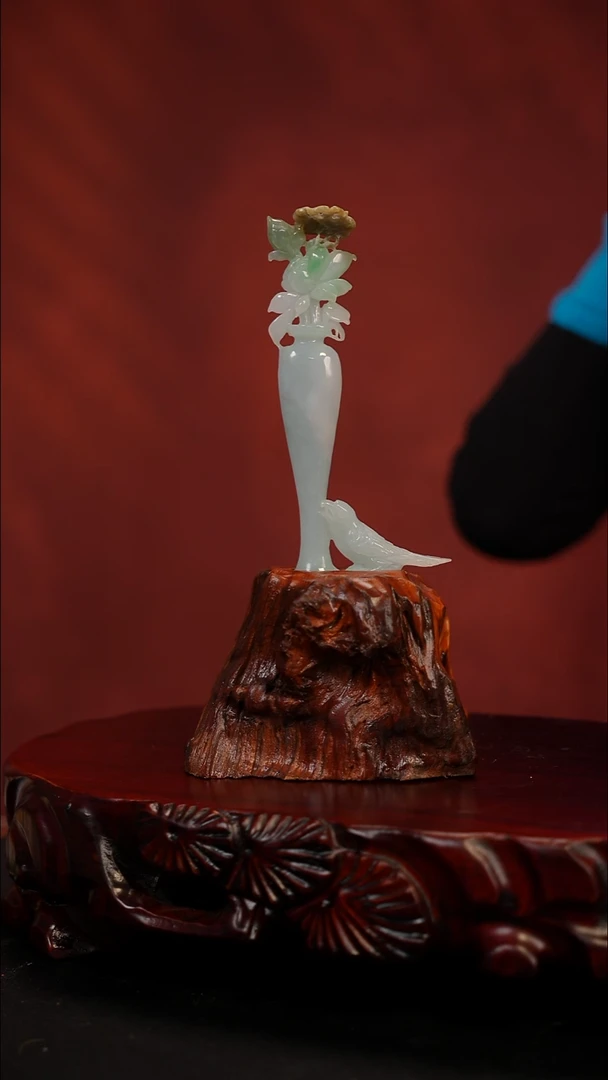 未镶嵌摆件翡翠喜上眉梢