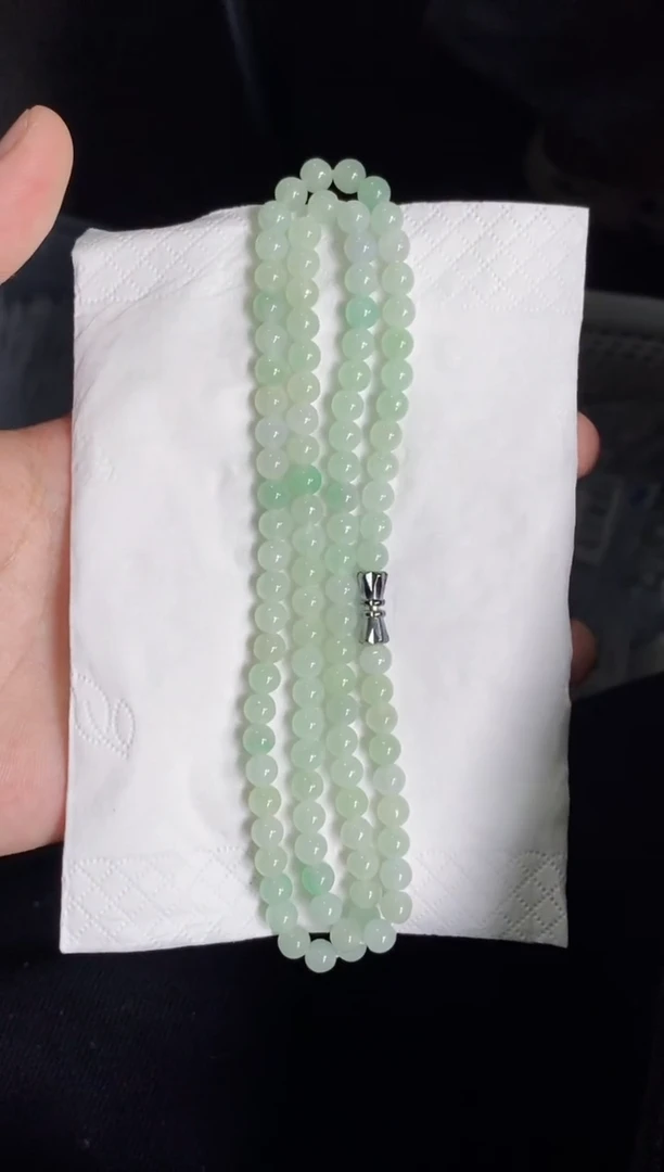 未镶嵌手串翡翠194号链接天然缅甸翡翠A货一物一证