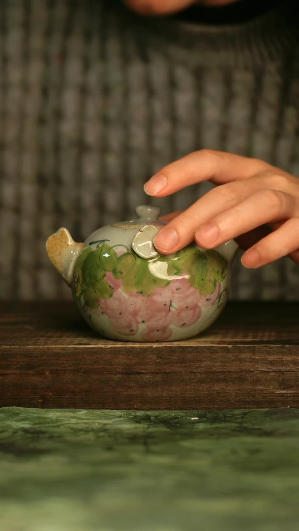 瓷器青诗集手工手绘瓷器