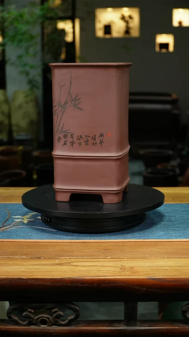 紫砂花盆?****?精品兰花微