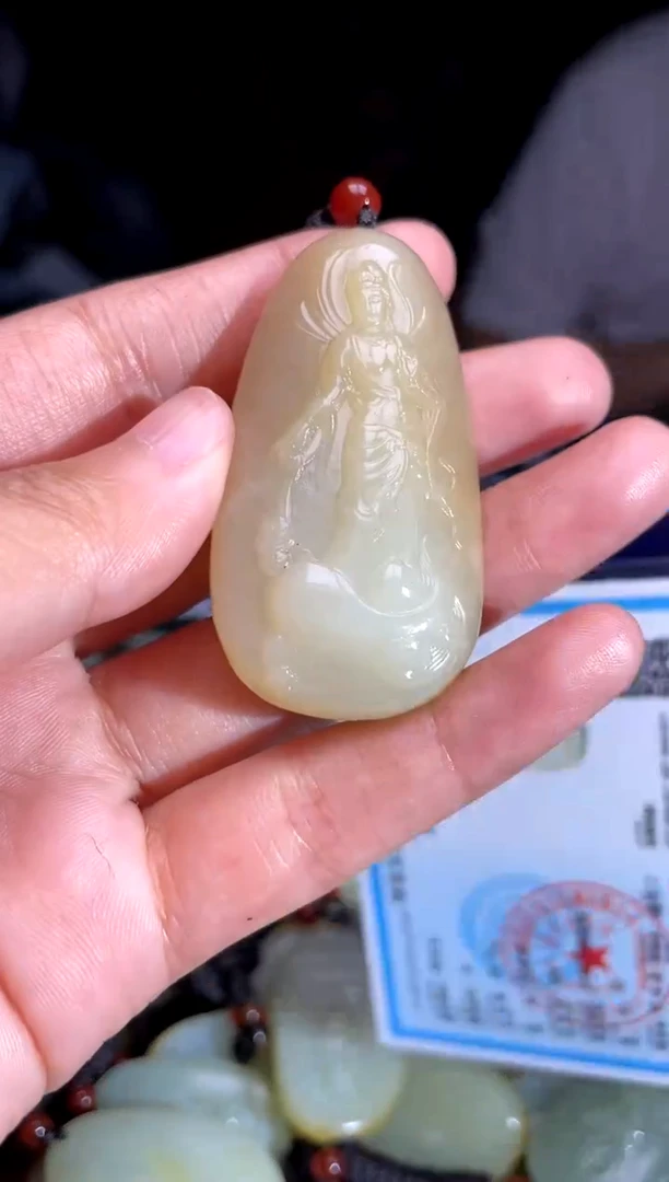 和田玉未镶嵌挂件1