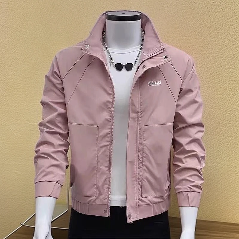 立领夹克外套法式休闲工装外套百搭2025潮流春秋男装男款新款上衣