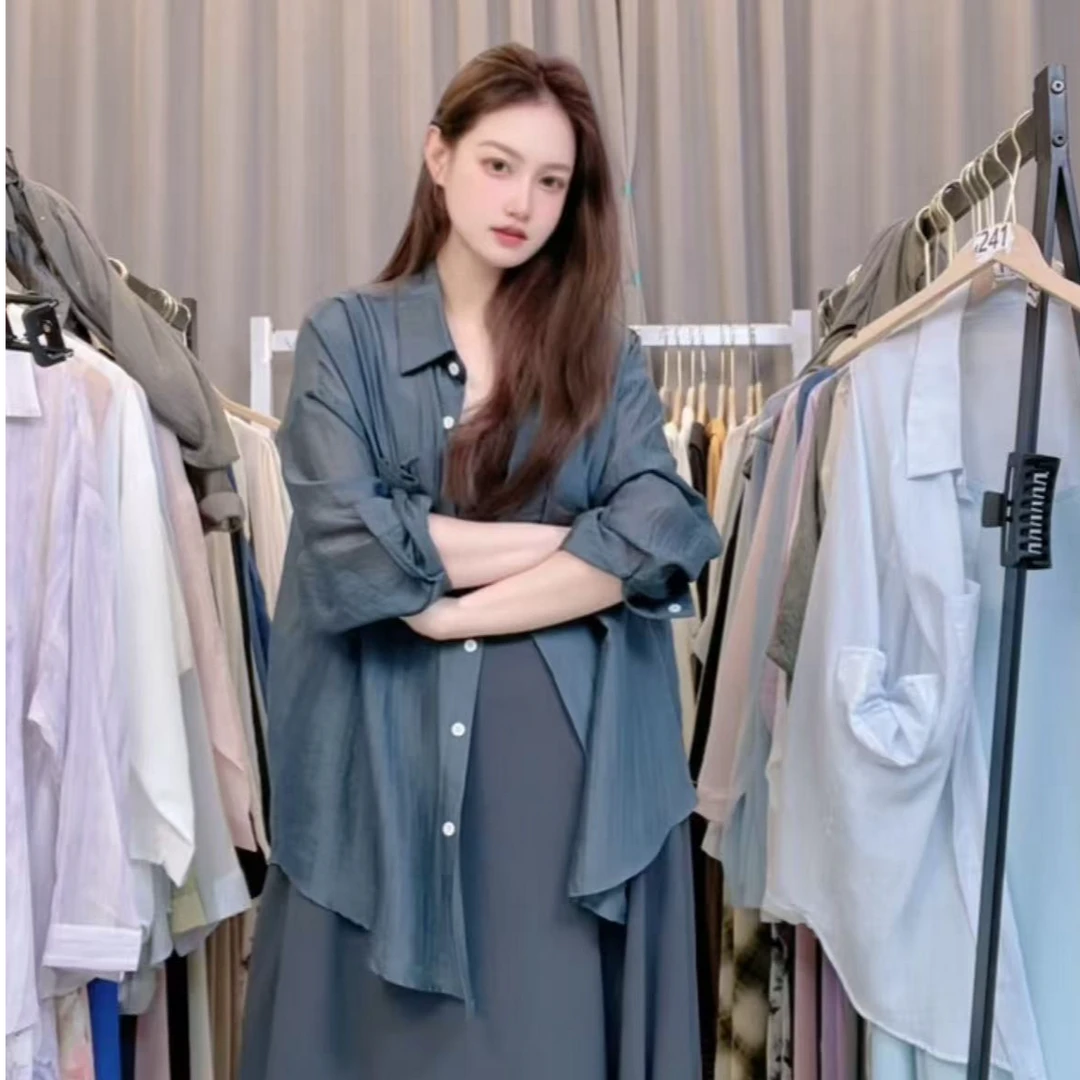 【墨蓝色套装-月月定制】 2025年夏季新款大码女装两件套CQ