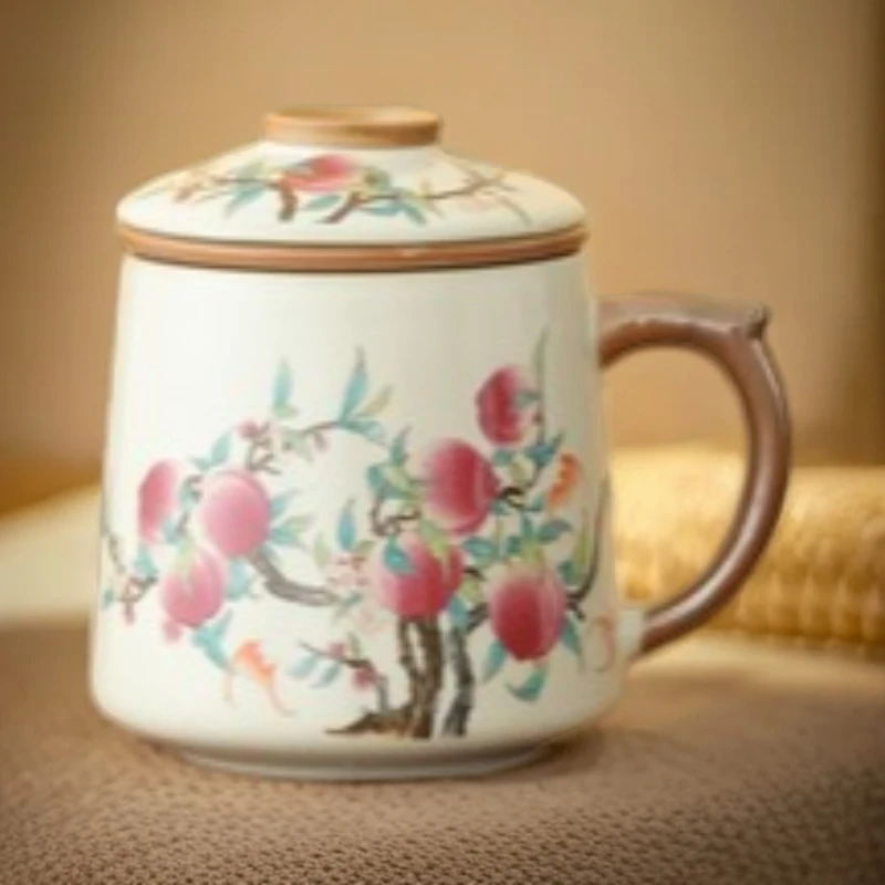 黄汝窑九桃办公杯 4000