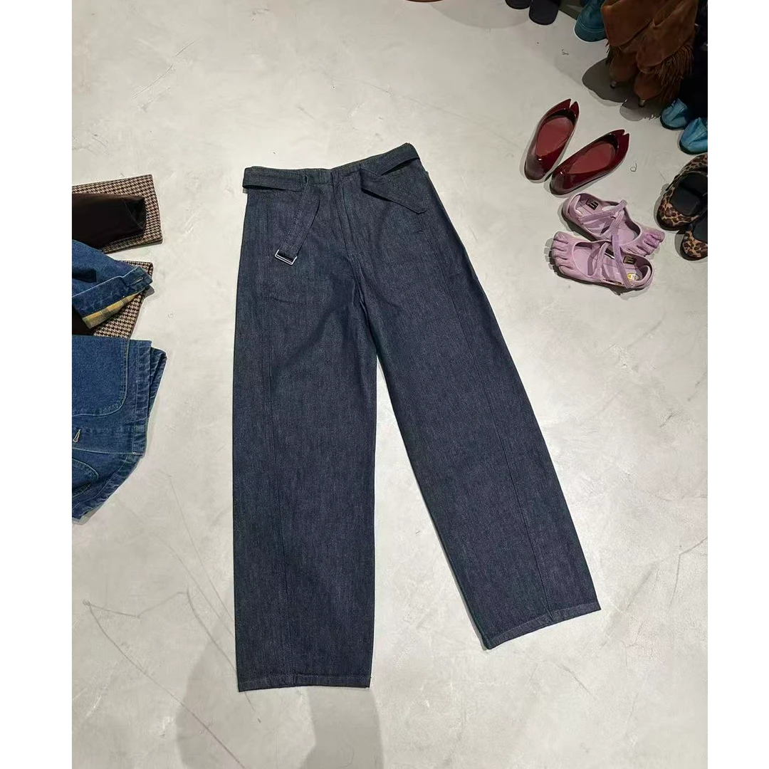 复古深色洗水牛仔裤#5125