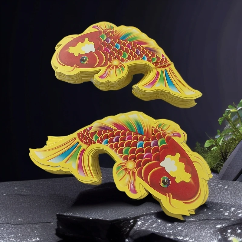 17*8厘米卡纸鱼贴纸适合用于各种场合