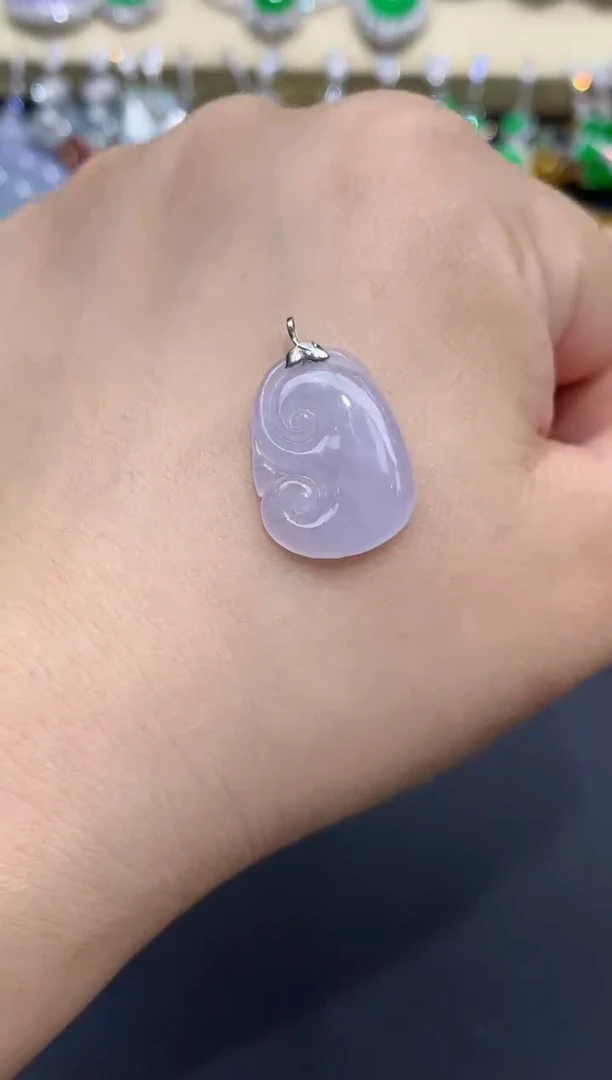 翡翠18K金镶嵌颈饰46-春日珠宝