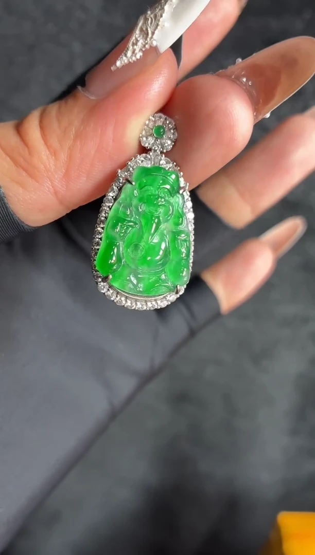 银S925镶嵌定制翡翠49定制翡翠-多样性发货（发其一）