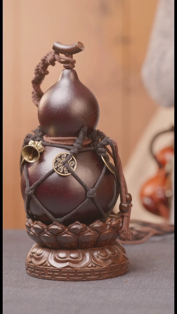 1965号链接精品大漆葫芦现货现发[一物一拍]不包含莲花底座