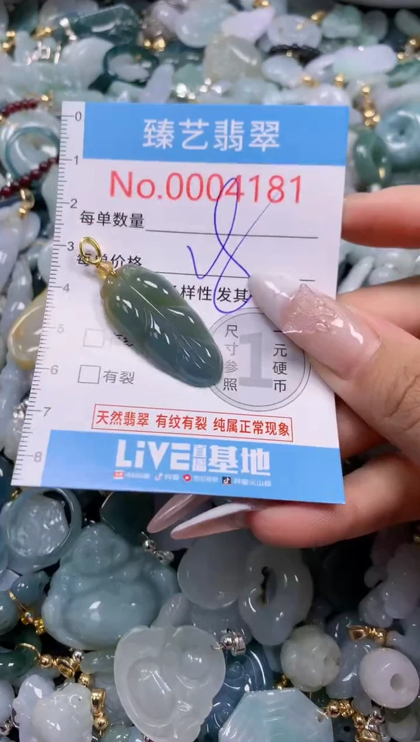 翡翠未镶嵌颈饰4181