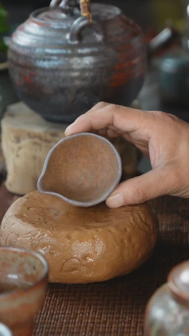 全手工柴烧手捏公道