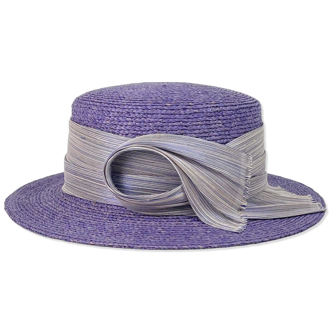 KELAODIKAIDA/夏季新款高定法式遮阳女康康礼帽草编女士时尚