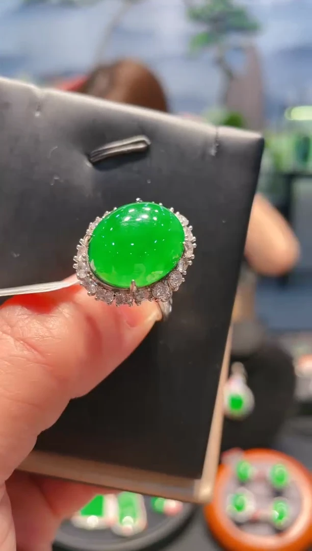 翡翠银S925镶嵌颈饰翡翠A13