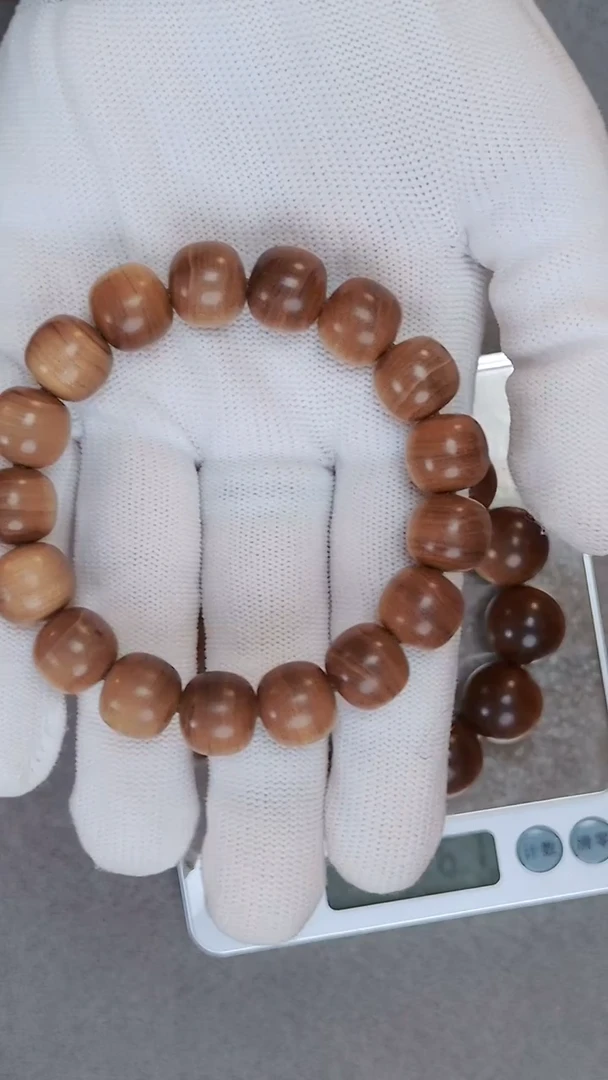檀香木手串/手链桃**桃正区老山檀12*13单圈