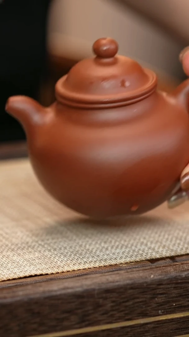 茶壶紫砂原矿紫泥  掇球  改良福利款