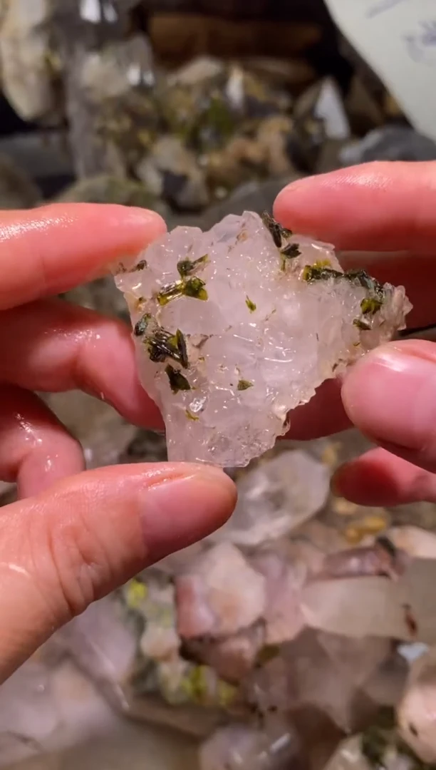 未镶嵌珠宝半成品水晶35号双面浮生四川超七花园水晶