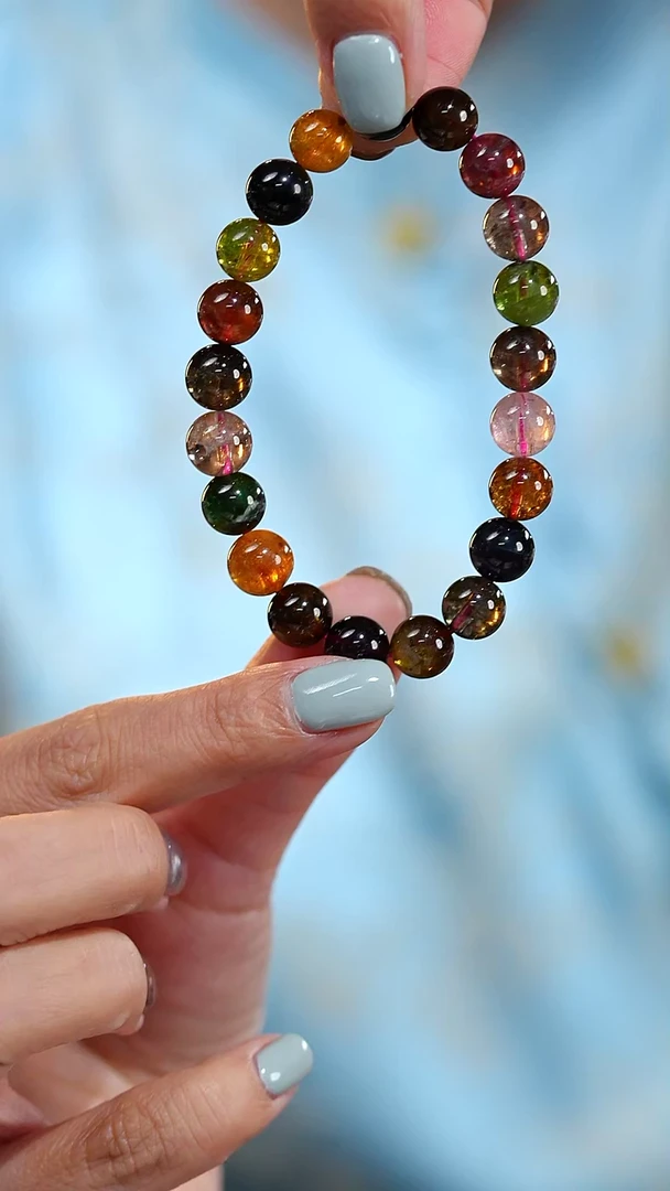 未镶嵌颈饰碧玺S54177多样性发一老油料碧玺手串9mm