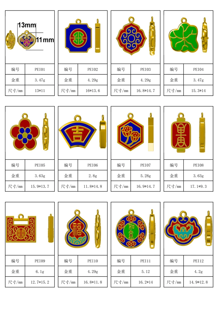 小配件挂件定制合集打金石膏模具