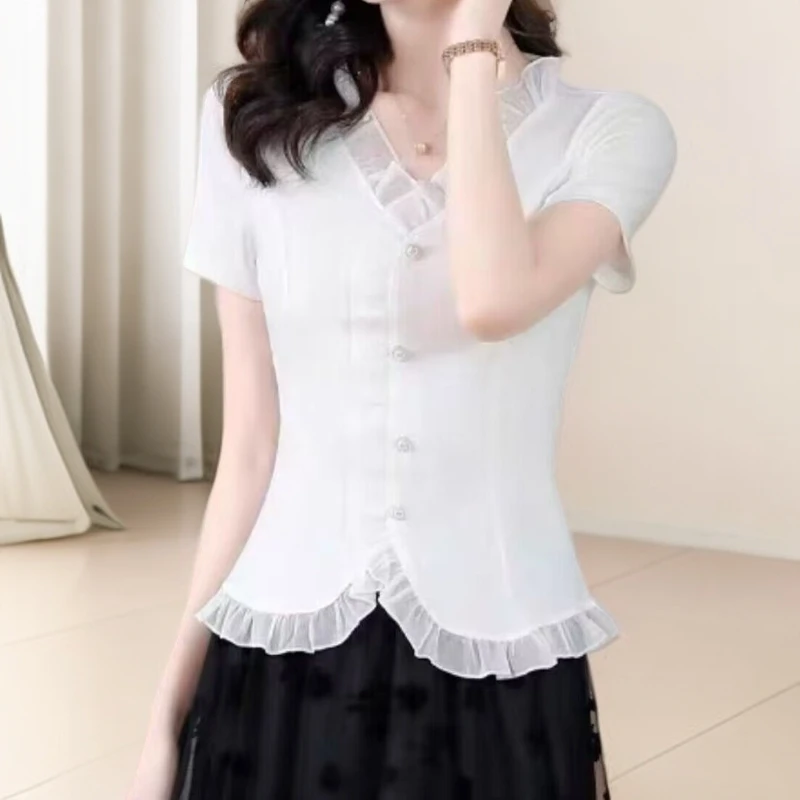 【小妹轻奢女装】欧版新款春夏季新款时尚休闲显气质衬衣短外套2875