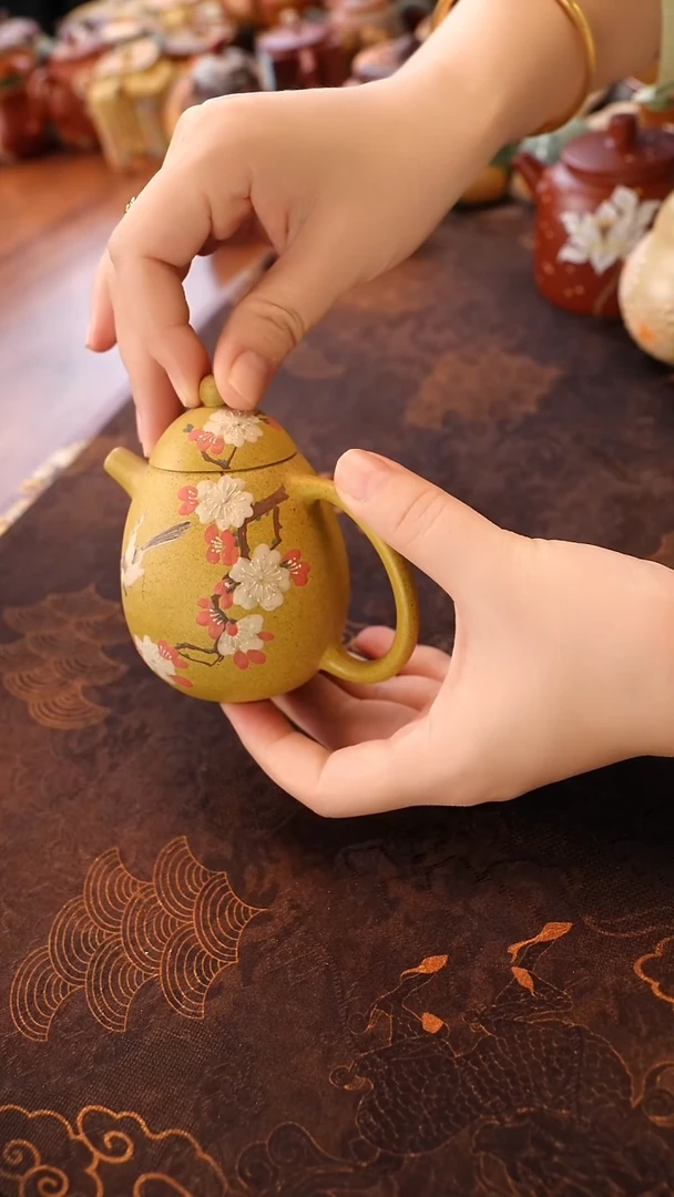 茶壶紫砂冷黄进度龙蛋