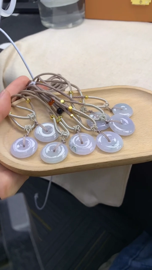 翡翠未镶嵌颈饰FC469 翡翠平安扣吊坠 多样性发其一