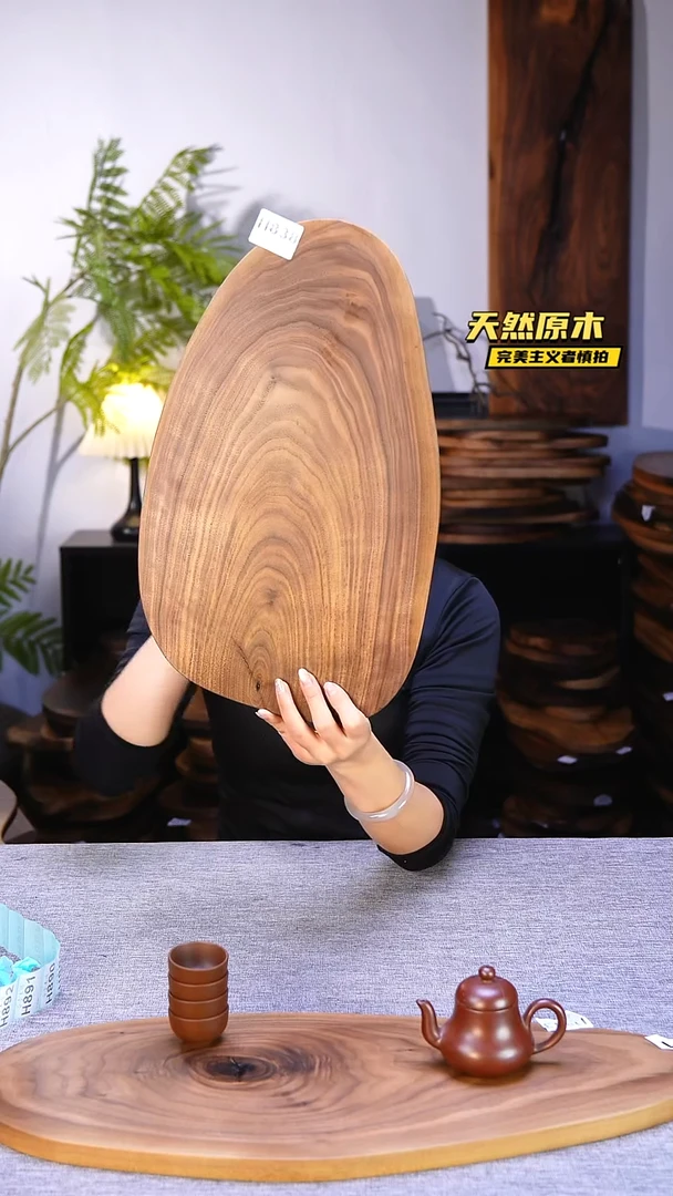 木北美黑胡桃原木.干裂疤结不属于商品质量问题完美主义者慎拍