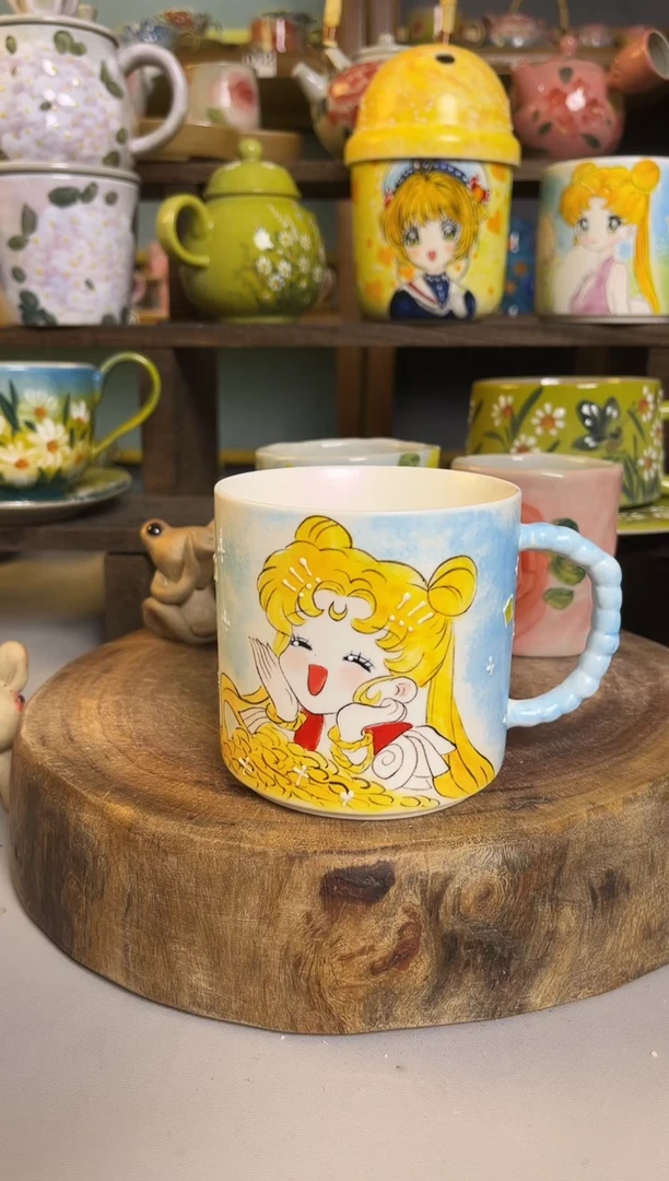 杯子?****?手绘高温釉下陶瓷