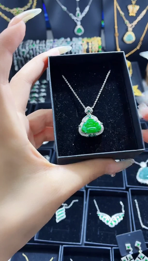翡翠未镶嵌吊坠(不含链)天然翡翠a货 多样性发其一