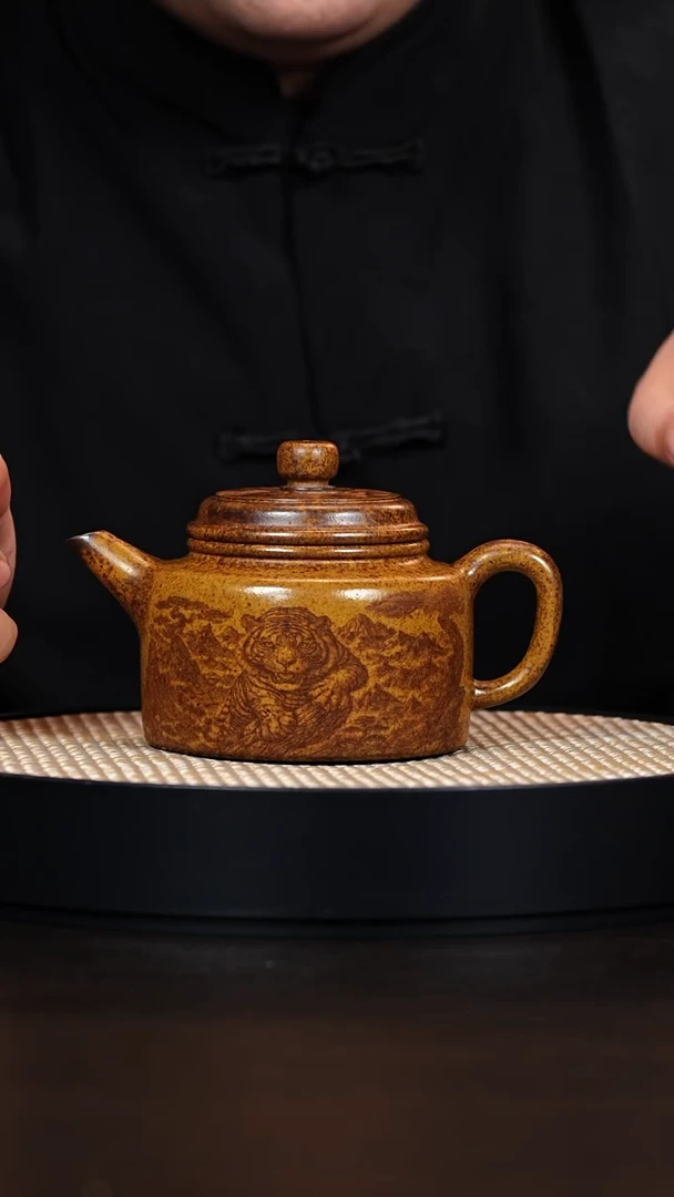 茶壶紫砂德钟 柴烧