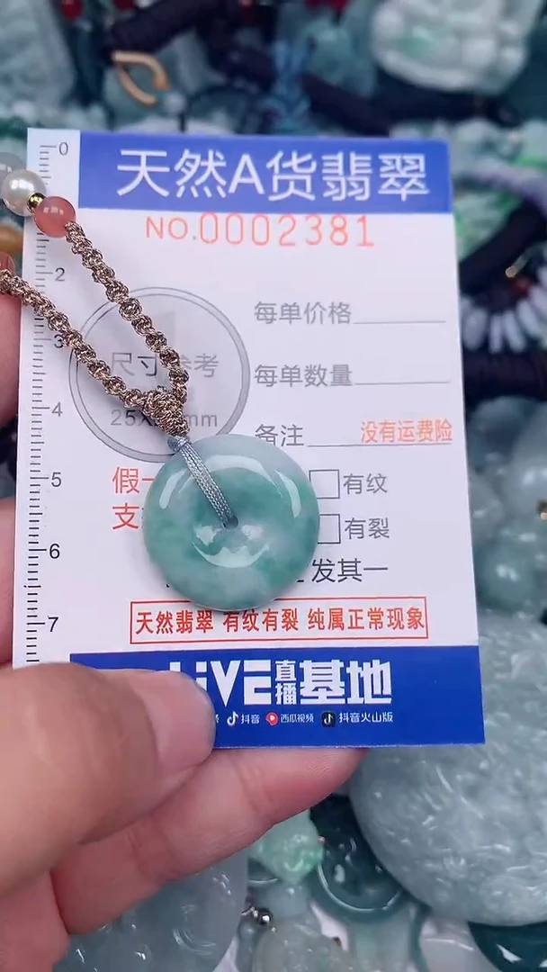 翡翠未镶嵌颈饰...0002381