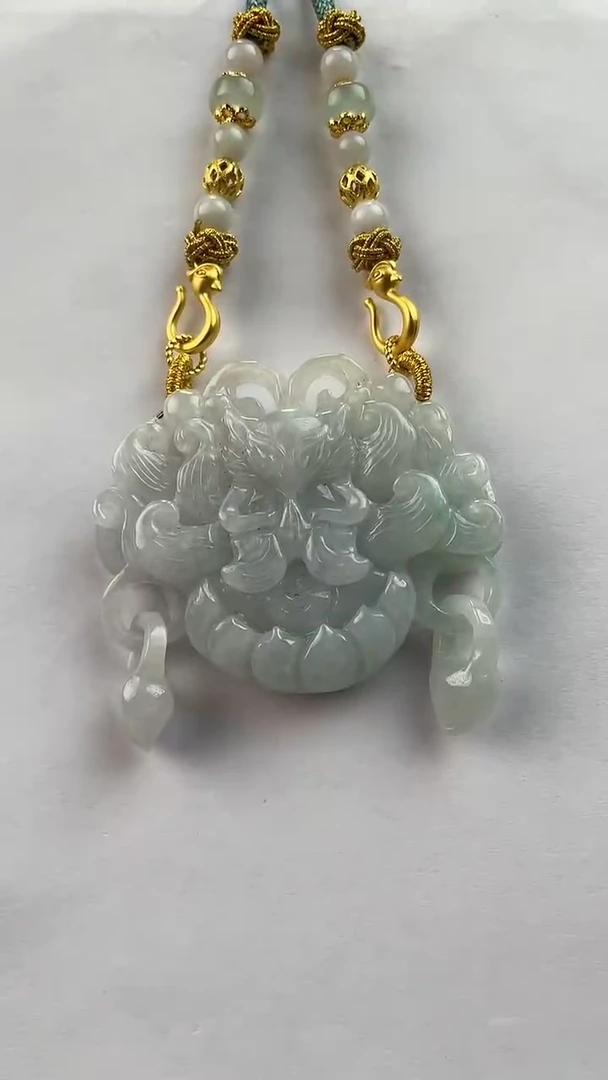 【闪购商品】翡翠颈饰未镶嵌2532(赠链)部分宝贝微瑕主播介绍为准