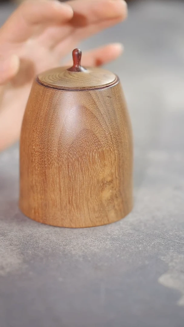 金丝楠原木精工茶仓醒茶罐5