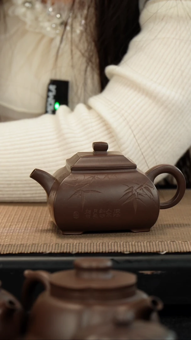 【闪购商品】紫砂茶壶老紫泥镜方