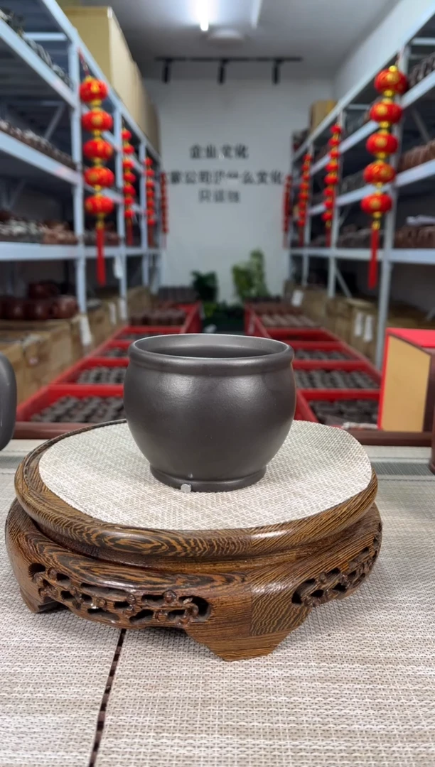 【闪购商品】紫砂茶杯新款束口石黄主人杯泡沫装