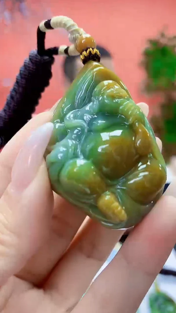 未镶嵌定制翡翠4898ty-毛货挂件72