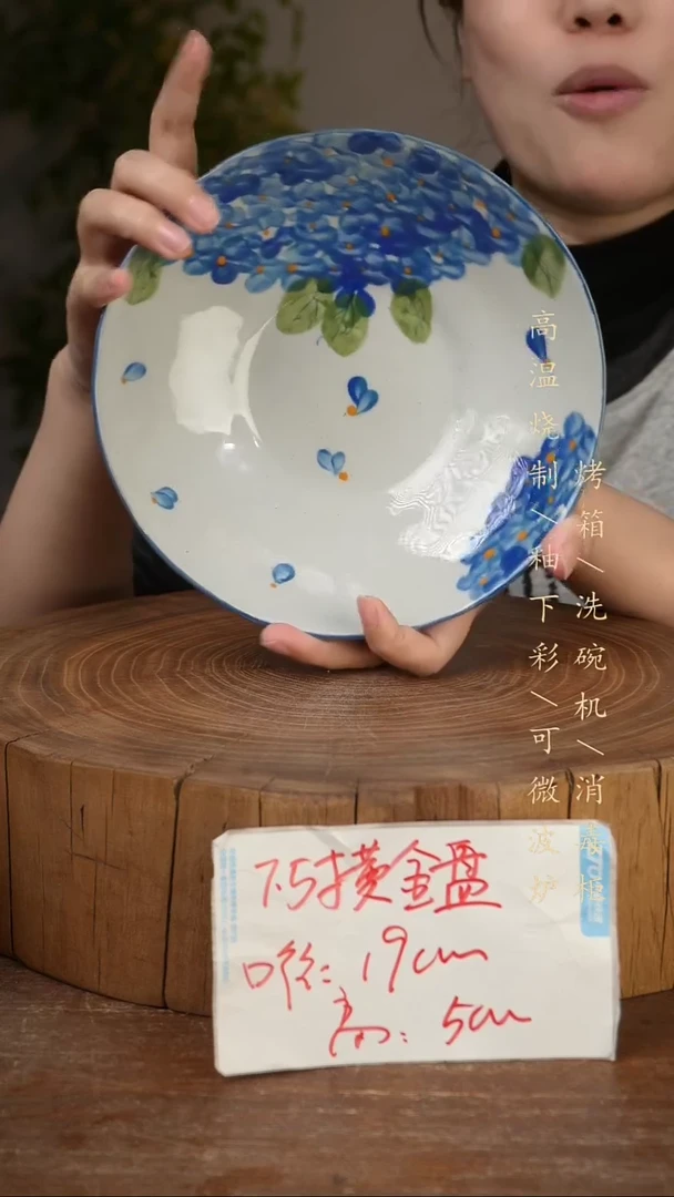 碗瓷景德镇手工手绘高温瓷釉下彩