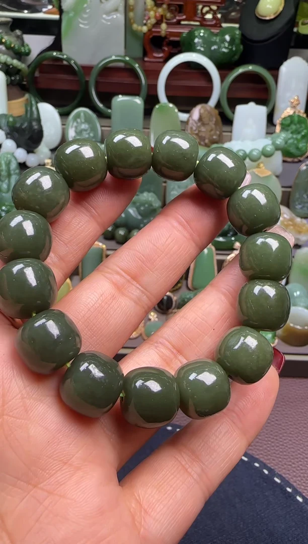 【闪购商品】和田玉【宏钰0203】3未镶嵌14mm