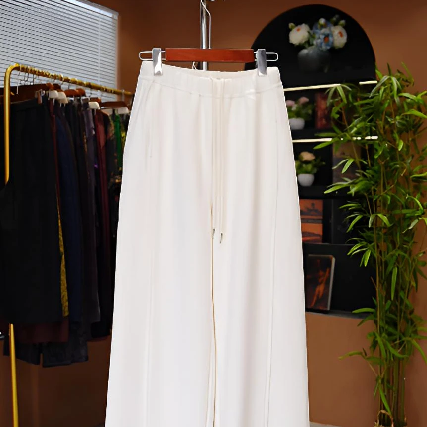 【静隅】新款百搭新款直筒休闲长款羊毛裤