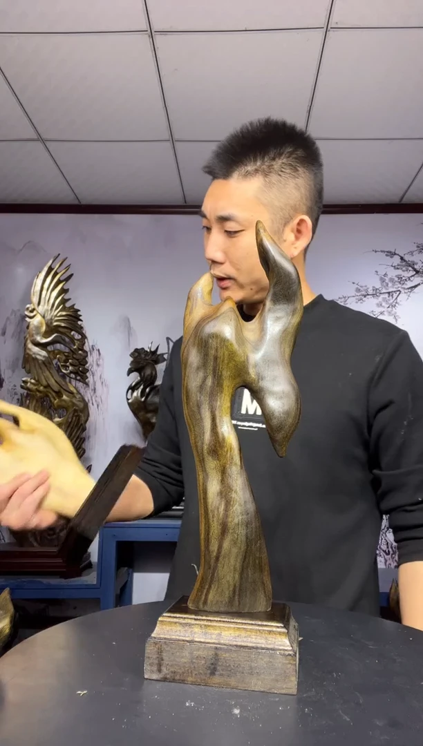 金丝楠木头款奈*！金丝楠木工艺品摆件