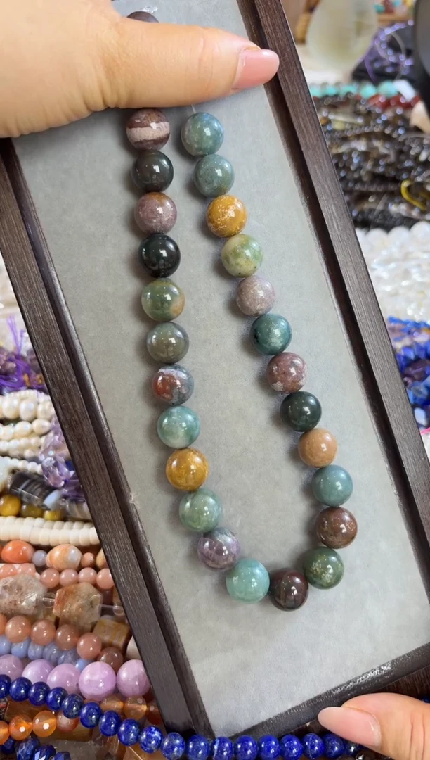 未镶嵌玛瑙/玉髓珠宝半成品卡14 印度玛瑙