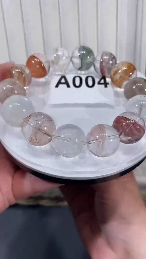 未镶嵌手链水晶A004彩幽灵一线天手链17