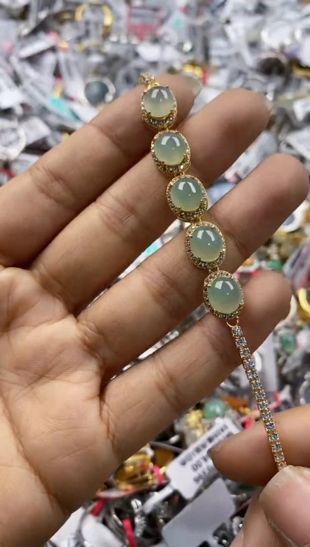 银S925镶嵌戒指翡翠7777----4