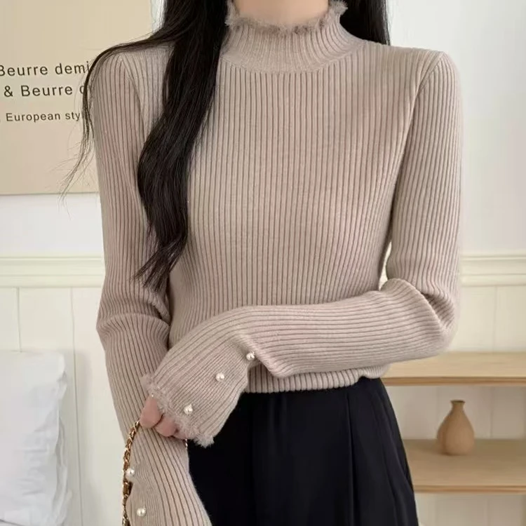 （401-500）{小叶专属}针织衫辣妹打底衫内搭2025年新款春秋上衣