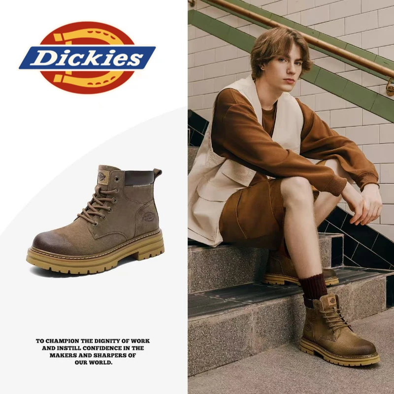 Dickies美拉德马丁靴男款秋冬2025新款男鞋秋冬工装靴子加绒保暖