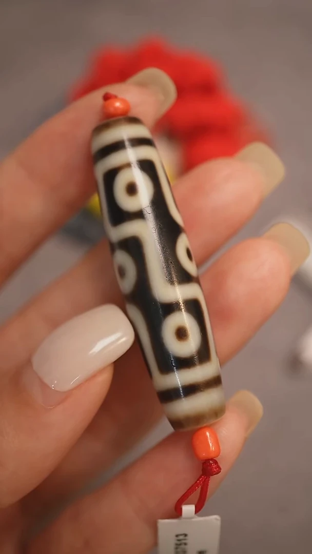 未镶嵌颈饰玛瑙/玉髓蚀花玛瑙珠定制编绳