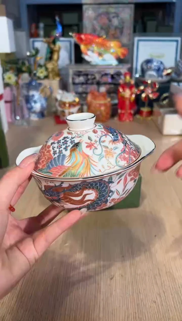 【闪购商品】杯116龙凤刺绣双耳炖盅