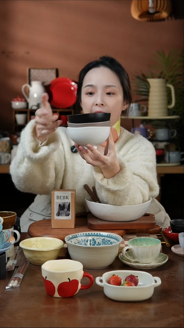 瓷片3个装4.5英寸小饭碗  微瑕 凑满20发货