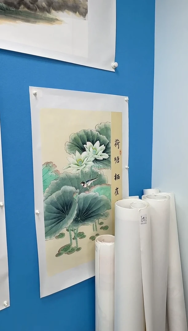 国画荷塘同类型随机